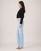Women's Cropped Blazer and Long Sleeves
