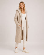 Women's Long Cardigan Hooded Oversized Knit Style
