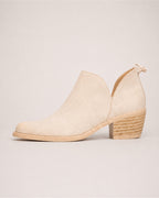 Women's Ankle Boots Low Block Heel Slip On Style
