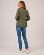 Women's Utility Jacket Lightweight Zip Front Style