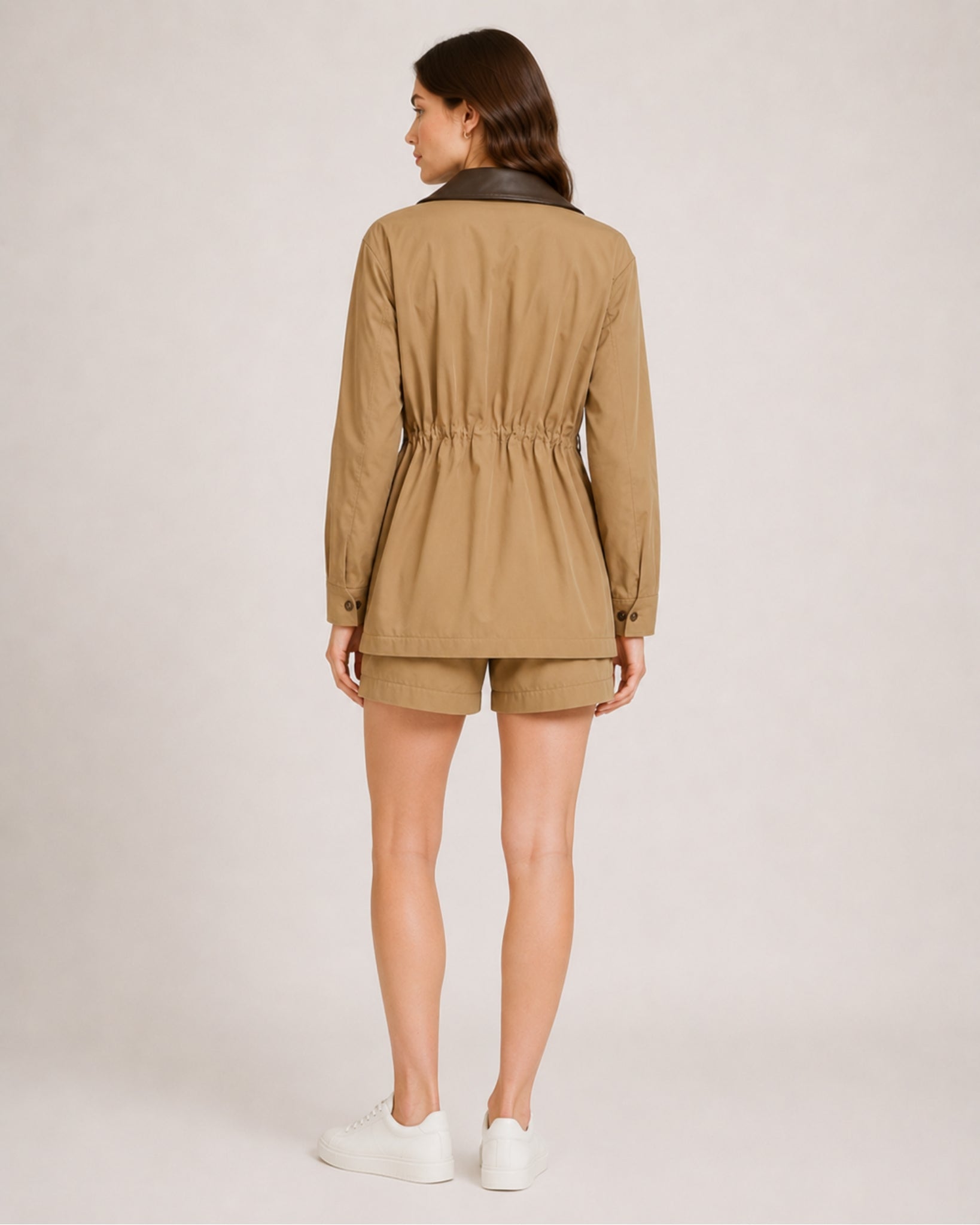 Women's Barn Jacket with Contrast Collar