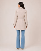 Women's Mid-Length Trench Coat – Tailored Button-Front Lightweight Coat
