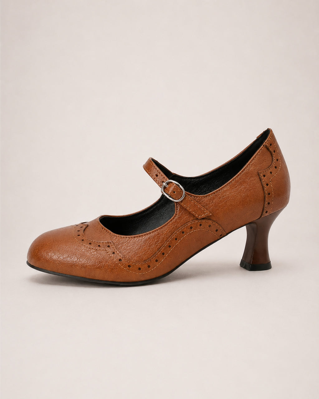 Women's Mary Jane Shoes Block Heel Buckle Strap Style