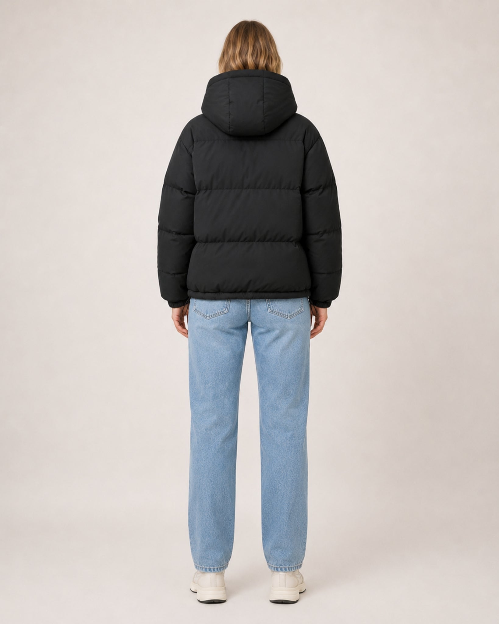 Women's Hooded Puffer Jacket – Warm Padded Coat
