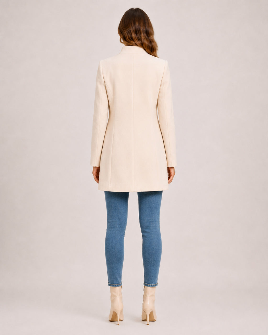 Women's Stand-Collar Longline Blazer