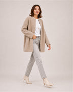 Women's Long Cardigan with Button Front