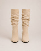 Women's Slouch Knee High Boots with High Heel