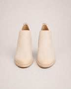 Women's Ankle Boots Low Block Heel Slip On Style