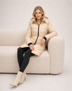 Women's Puffer Coat Long Hooded Padded Jacket