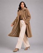 Women's Long Teddy Coat – Oversized Borg Winter Coat