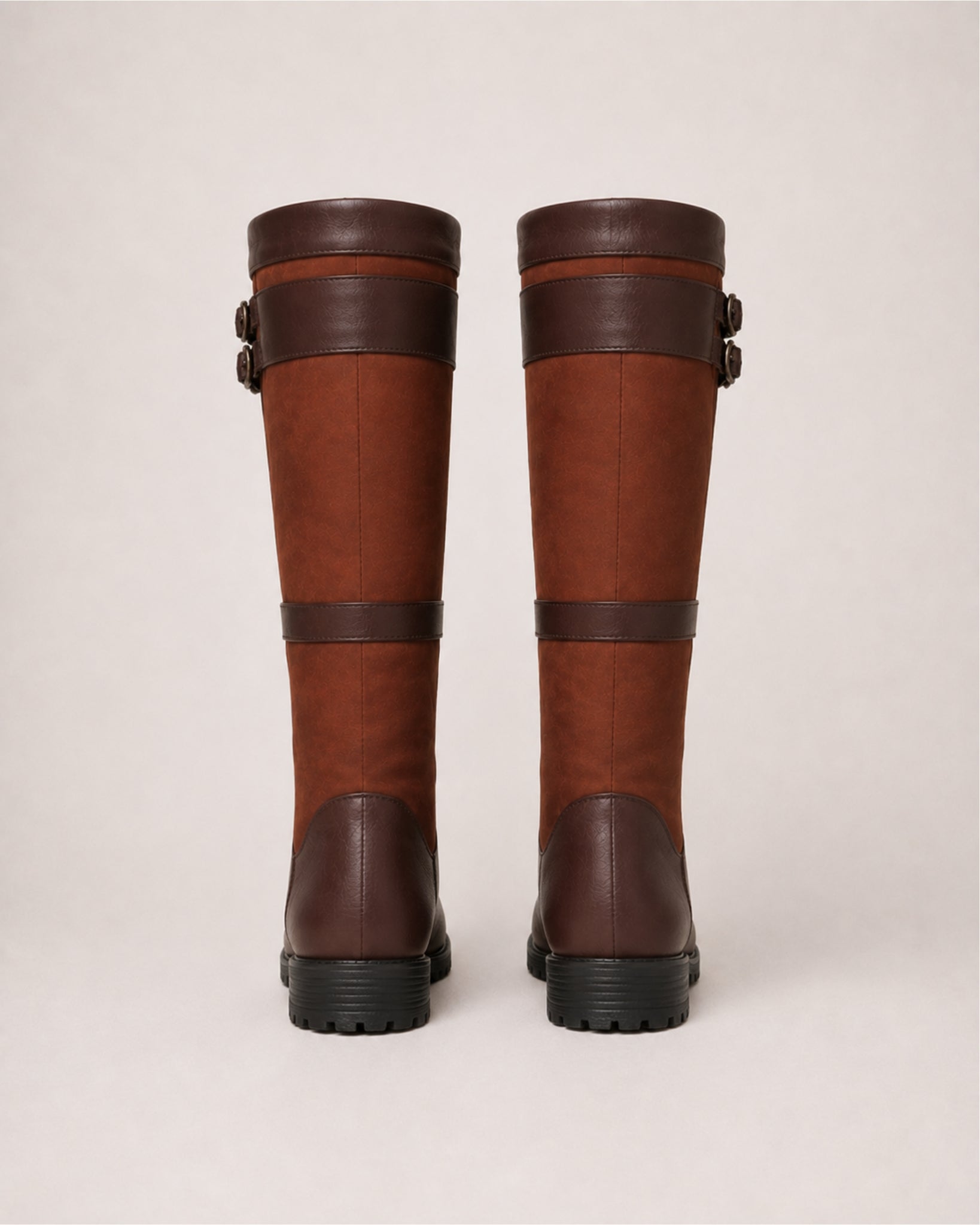 Women's Knee High Riding Boots Buckle Strap Country Style