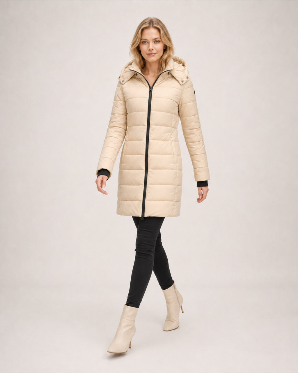 Women's Puffer Coat Long Hooded Padded Jacket