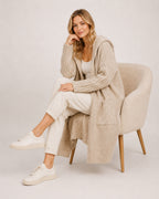 Women's Long Cardigan Hooded Oversized Knit Style