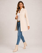 Women's Stand-Collar Longline Blazer