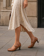 Women's Mary Jane Shoes Block Heel Buckle Strap Style