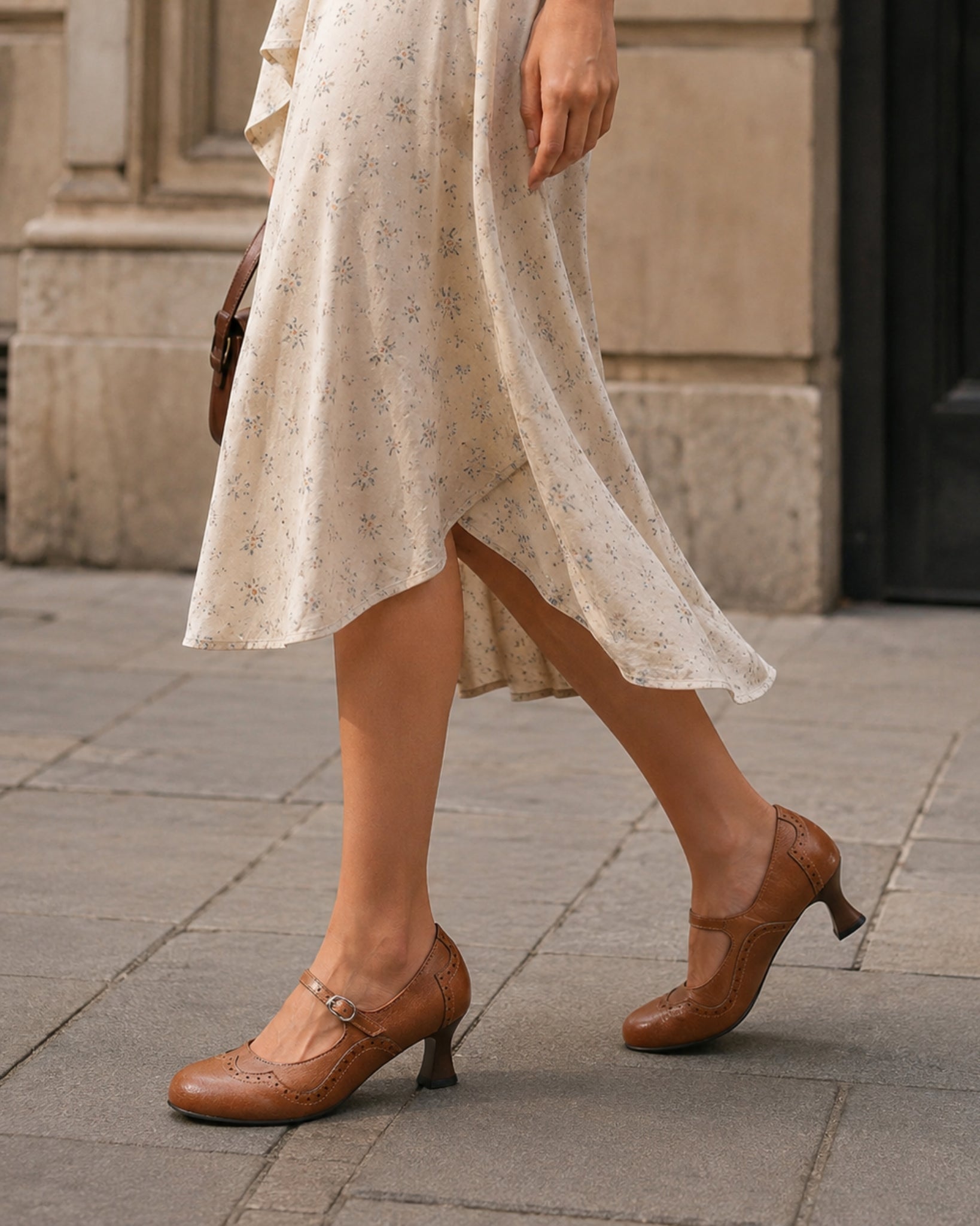 Women's Mary Jane Shoes Block Heel Buckle Strap Style