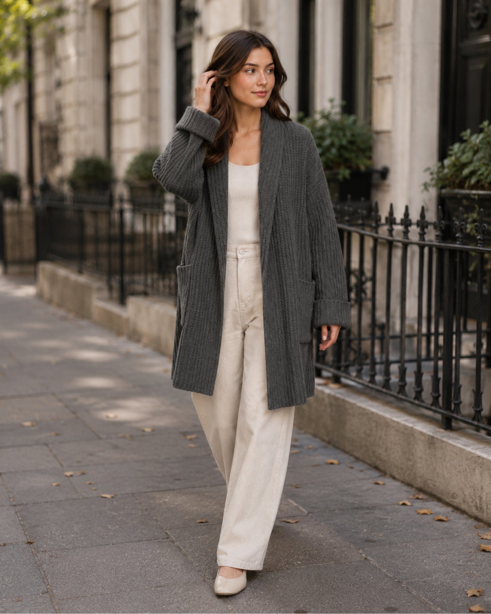 Women's Longline Knitted Cardigan