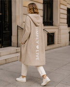 Women's Long Cardigan Hooded Oversized Knit Style