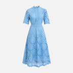 Women's Refined Lace Midi Dress Timeless Elegance