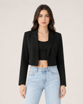 Women's Cropped Blazer and Long Sleeves