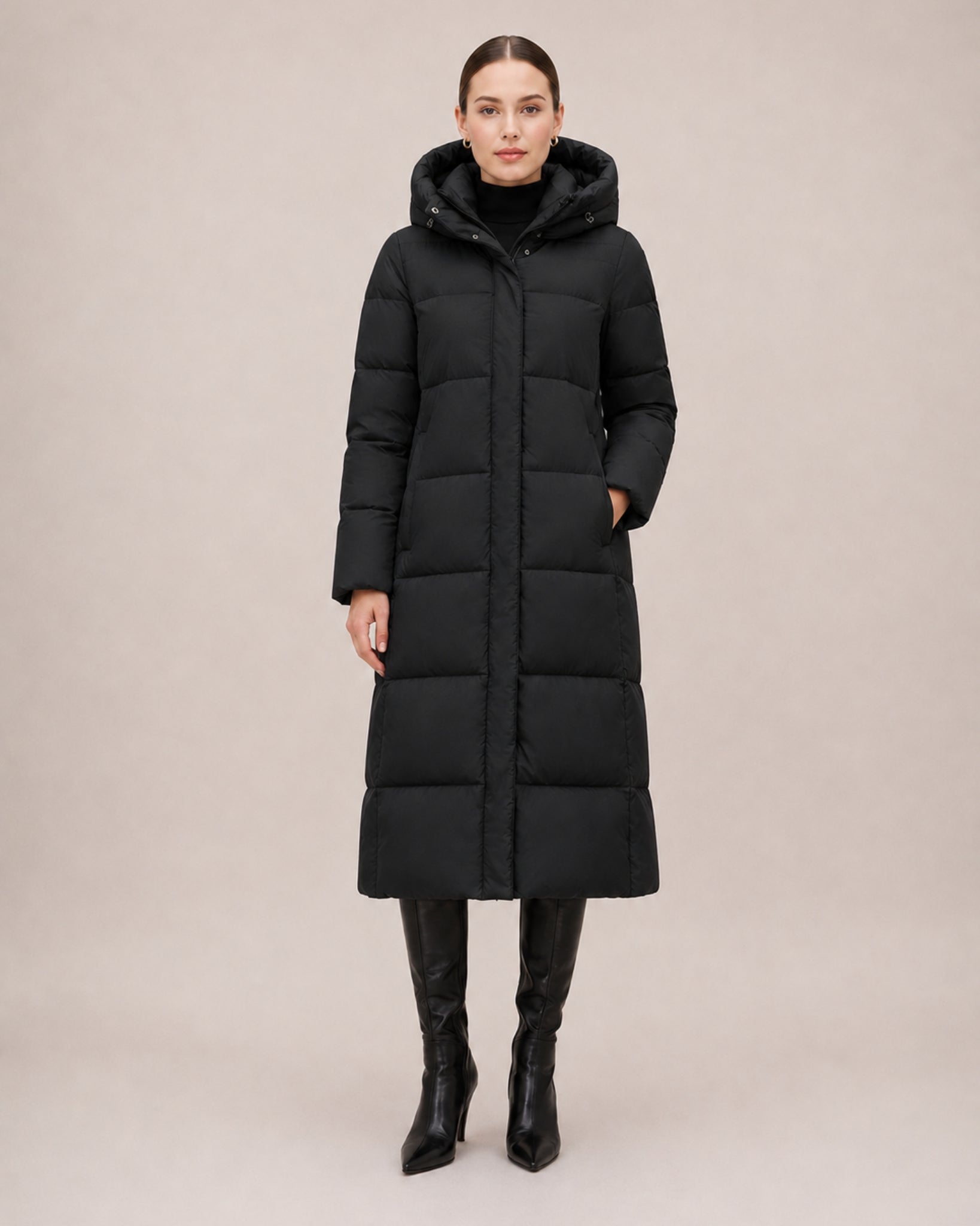 Women's Long Hooded Puffer Coat