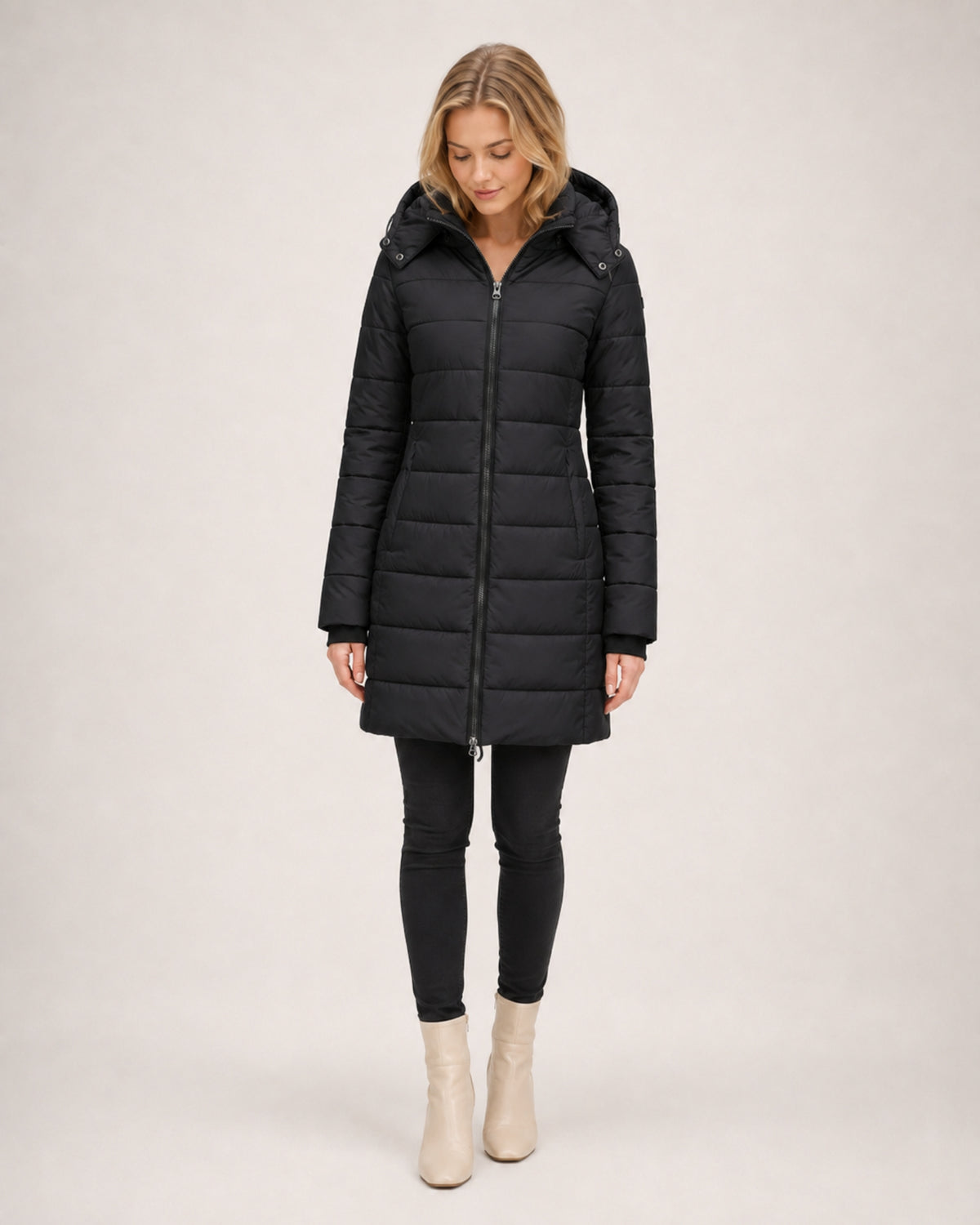 Women's Puffer Coat Long Hooded Padded Jacket