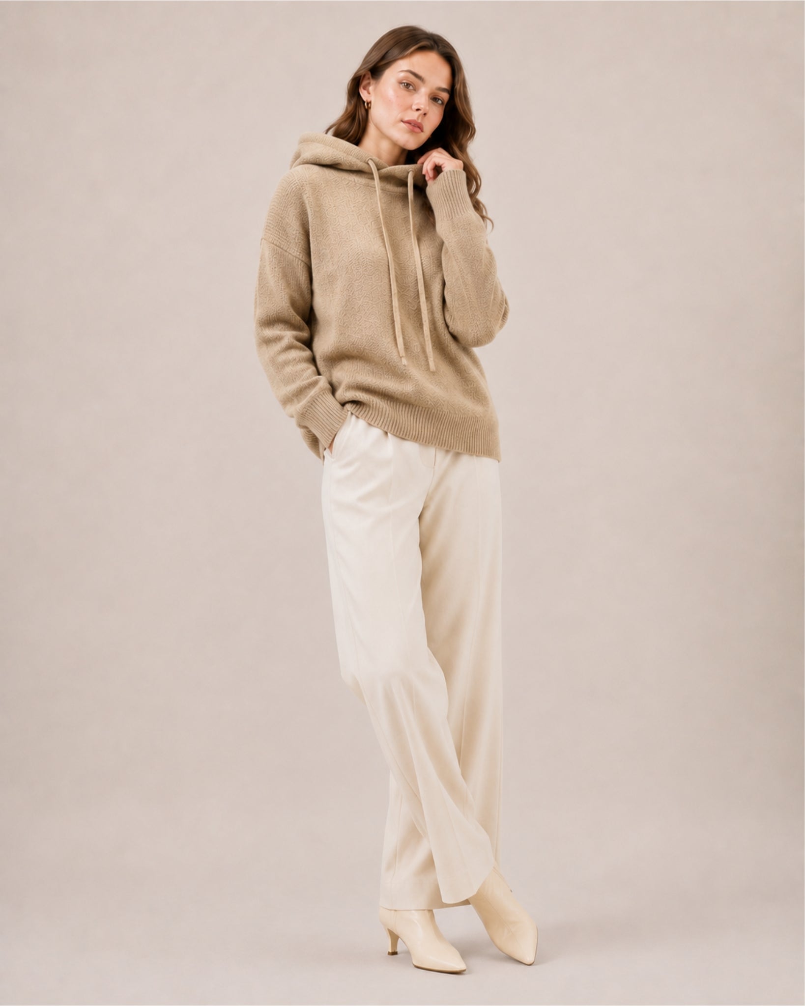 Women's Oversized Knitted Hoodie