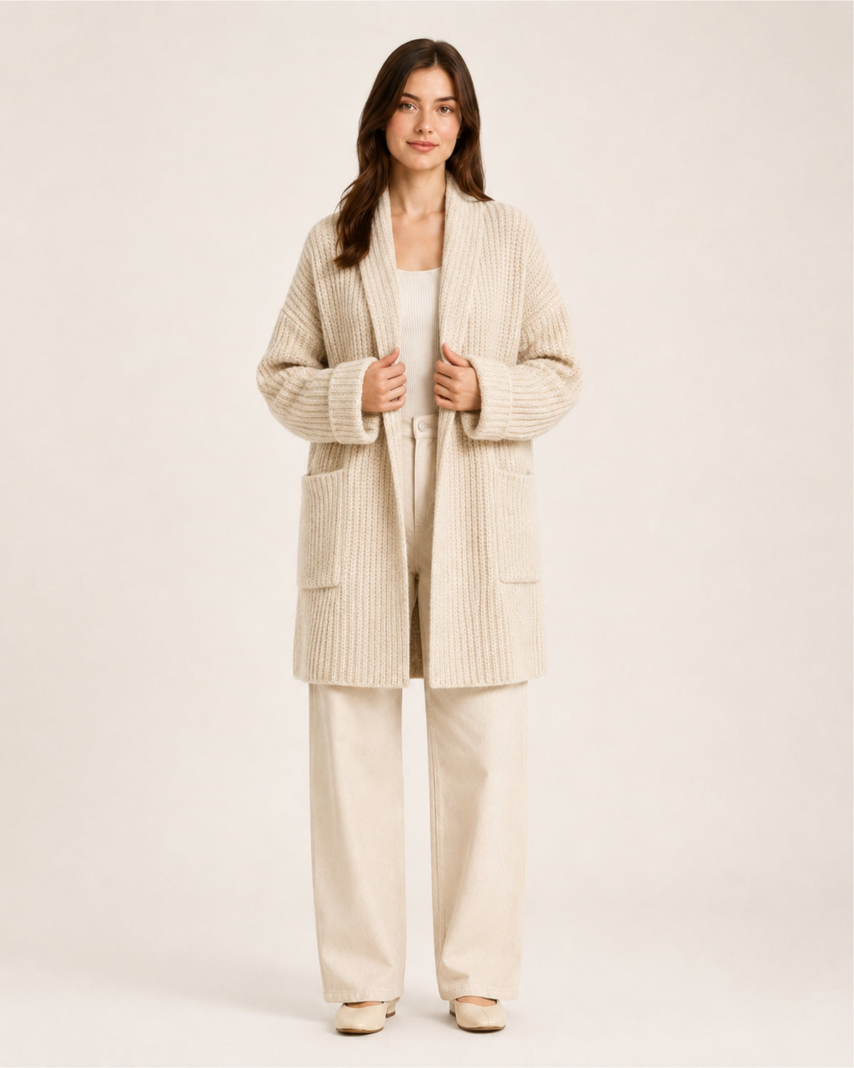 Women's Longline Knitted Cardigan