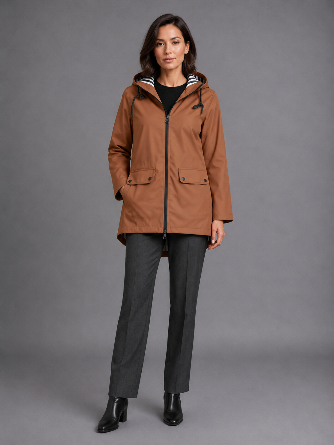 Women's Waterproof Raincoat – Hooded Rain Jacket