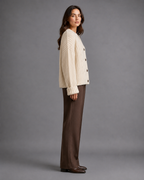Women's Chunky Knit Cardigan – Button Up Knitted Cardigan