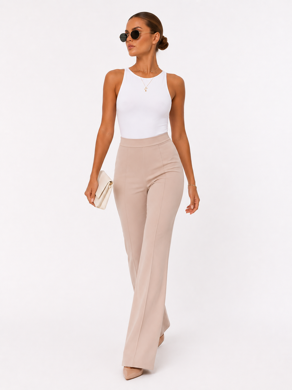 Women's Lightweight Wide Leg Pants Timeless Casual Style