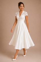 Women's Elegant Midi Dress for Special Occasions and Events