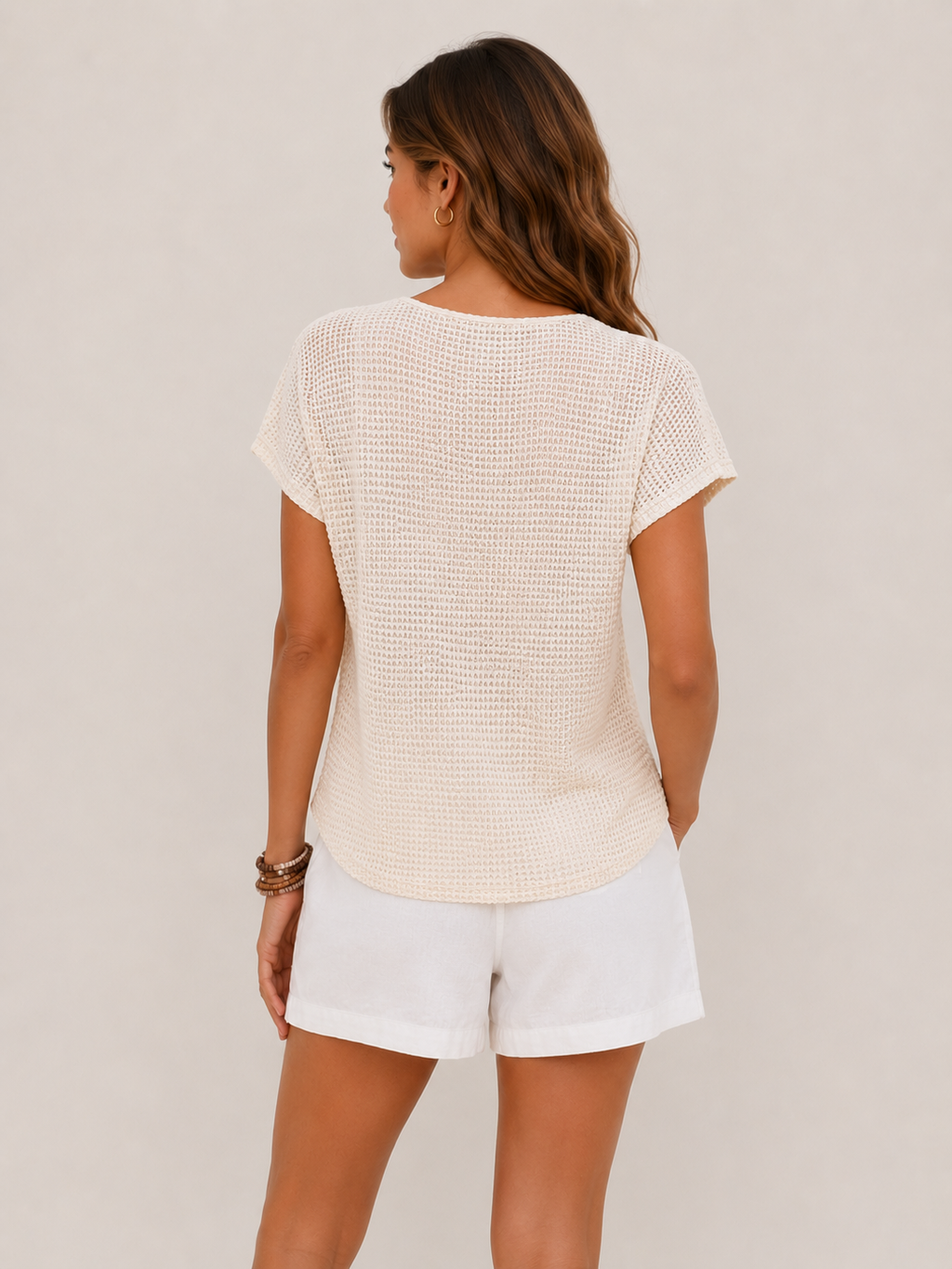 Women's Lightweight Lace Trim Top Timeless Summer Style