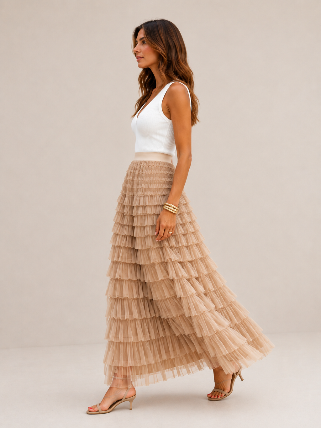 Women's Elegant Maxi Skirt for Summer and Vacation Wear