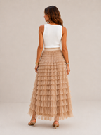 Women's Elegant Maxi Skirt for Summer and Vacation Wear