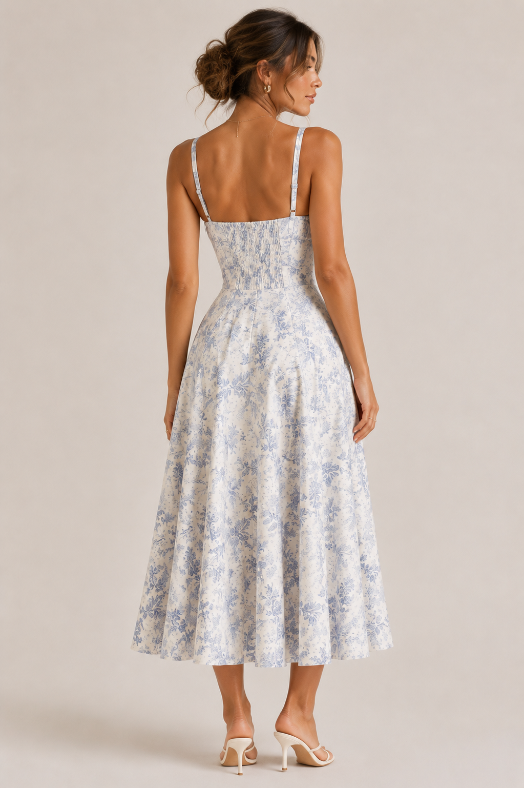 Women's Elegant Floral Dress for Summer and Vacation Wear