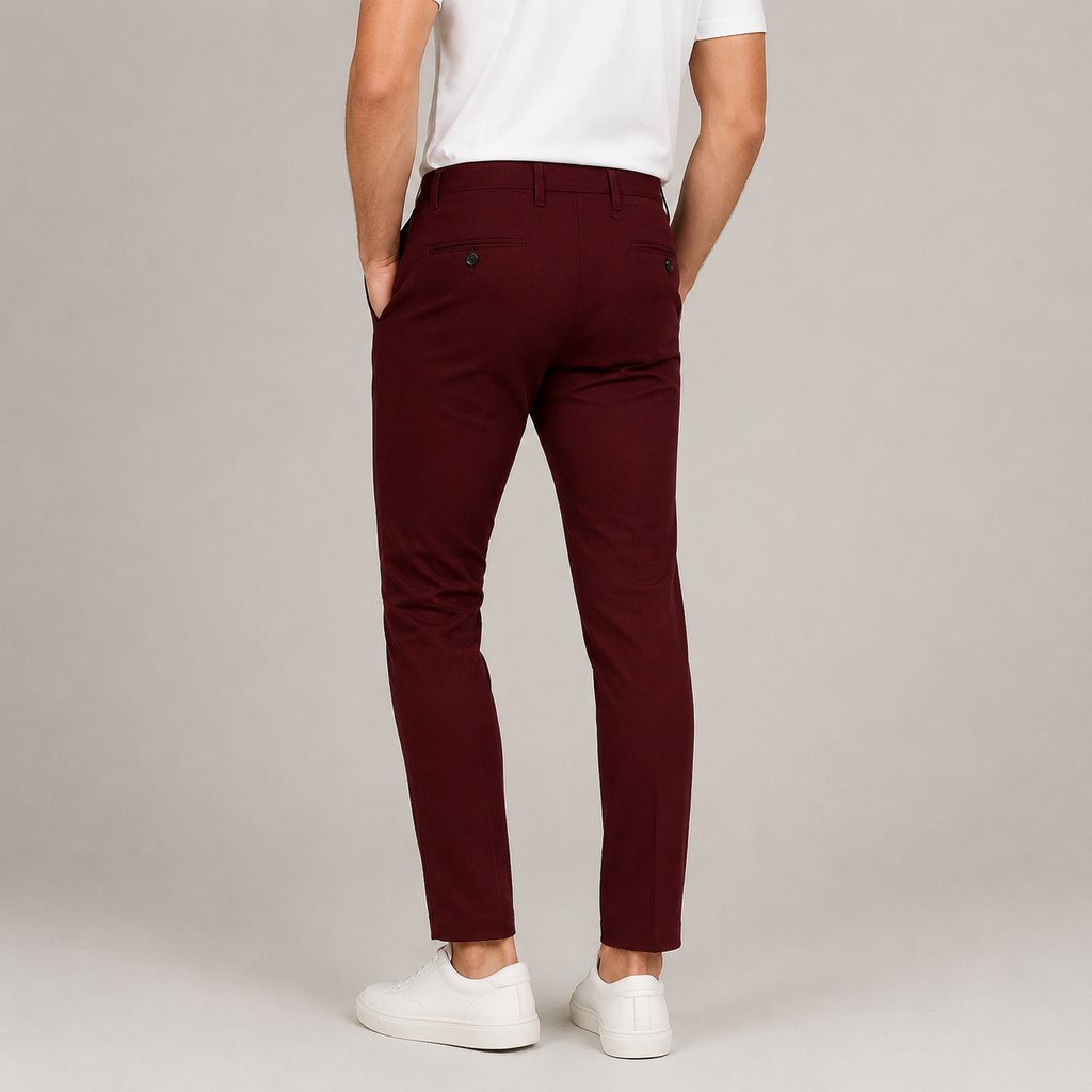 Men's Tailored Slim Fit Stretch Business Trousers