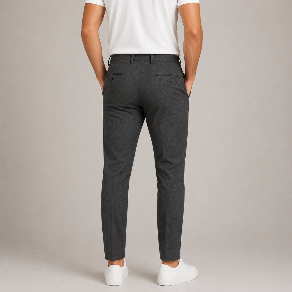 Men's Tailored Slim Fit Stretch Business Trousers
