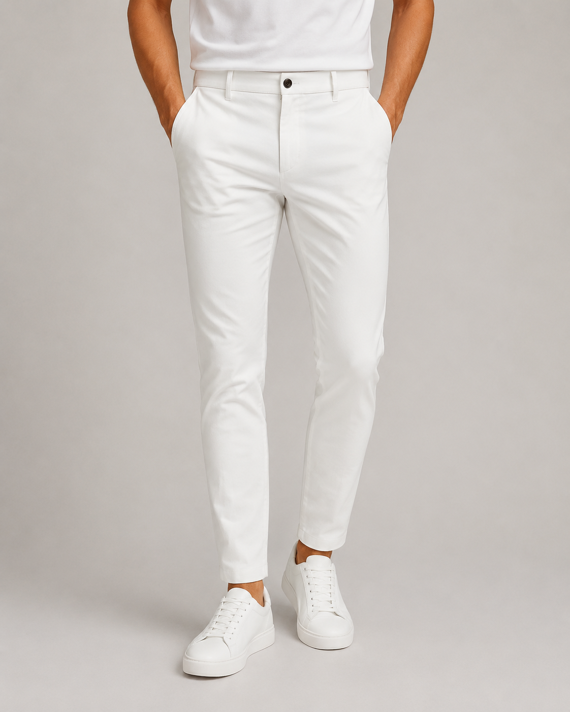 Men's Tailored Slim Fit Stretch Business Trousers