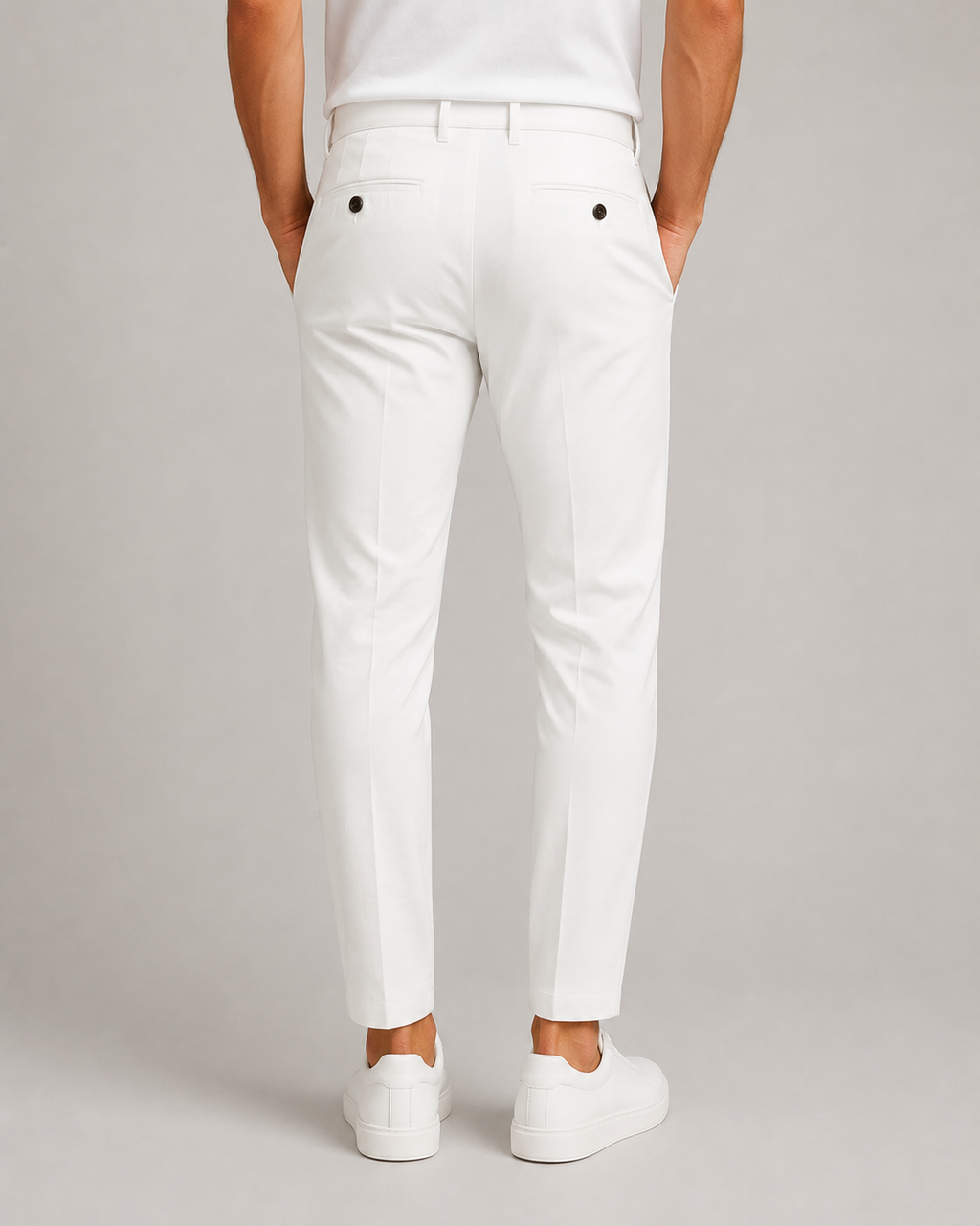 Men's Tailored Slim Fit Stretch Business Trousers