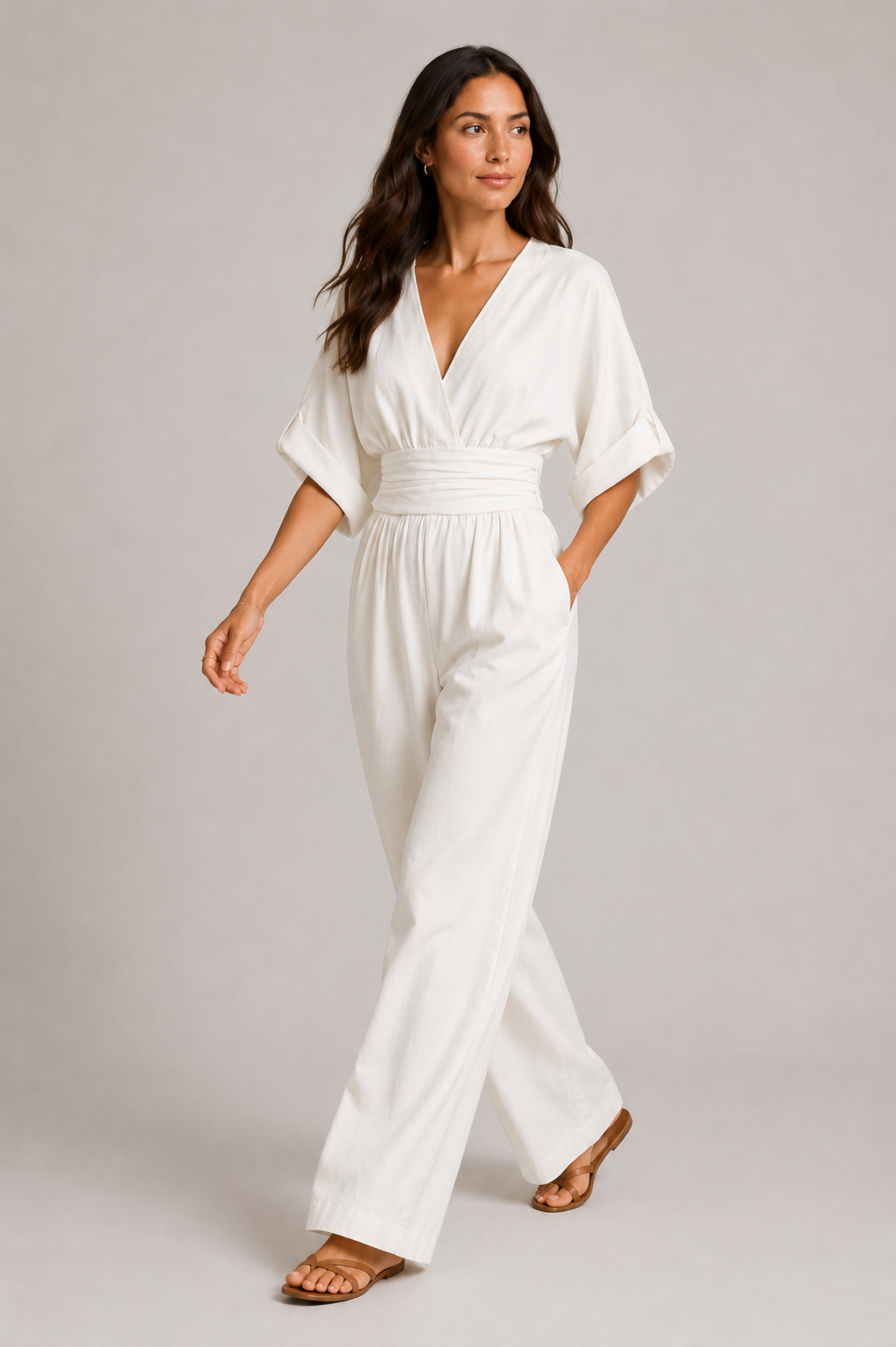 Women's Elegant Wide Leg Jumpsuit