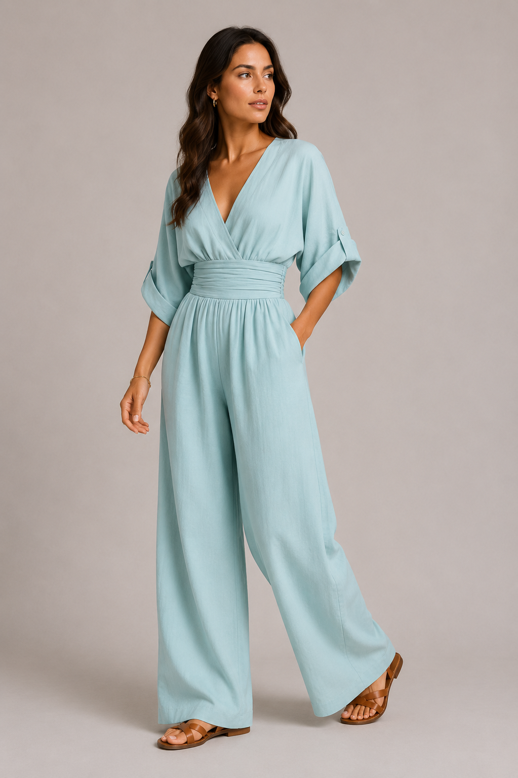 Women's Elegant Wide Leg Jumpsuit