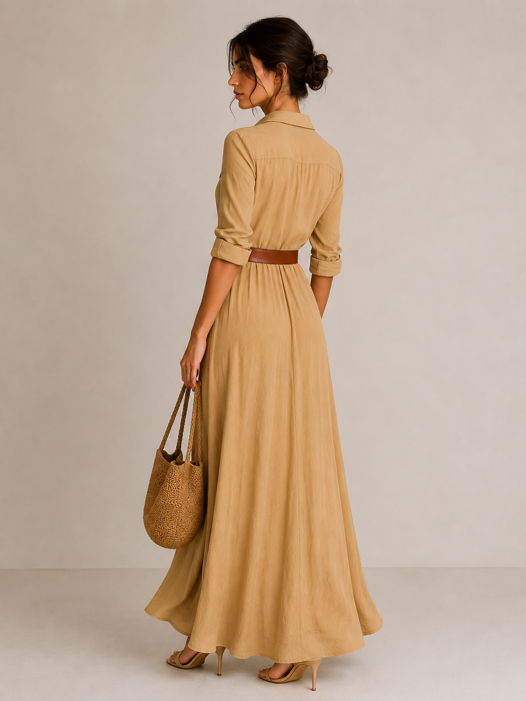 Women's Long Sleeve Maxi Dress Timeless Casual Chic Wear