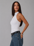 Women's Feminine Halter Top Timeless Casual Elegance
