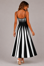Women's Printed V Neck Maxi Dress