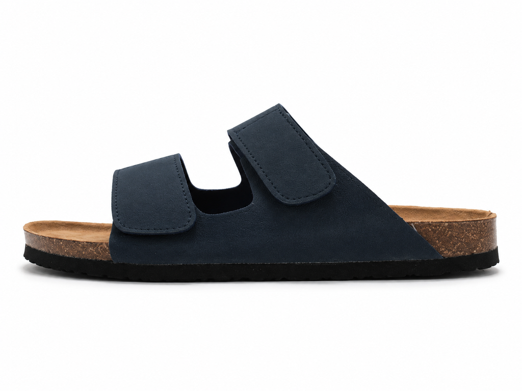 Men's Double Strap Open Toe Slide Sandals