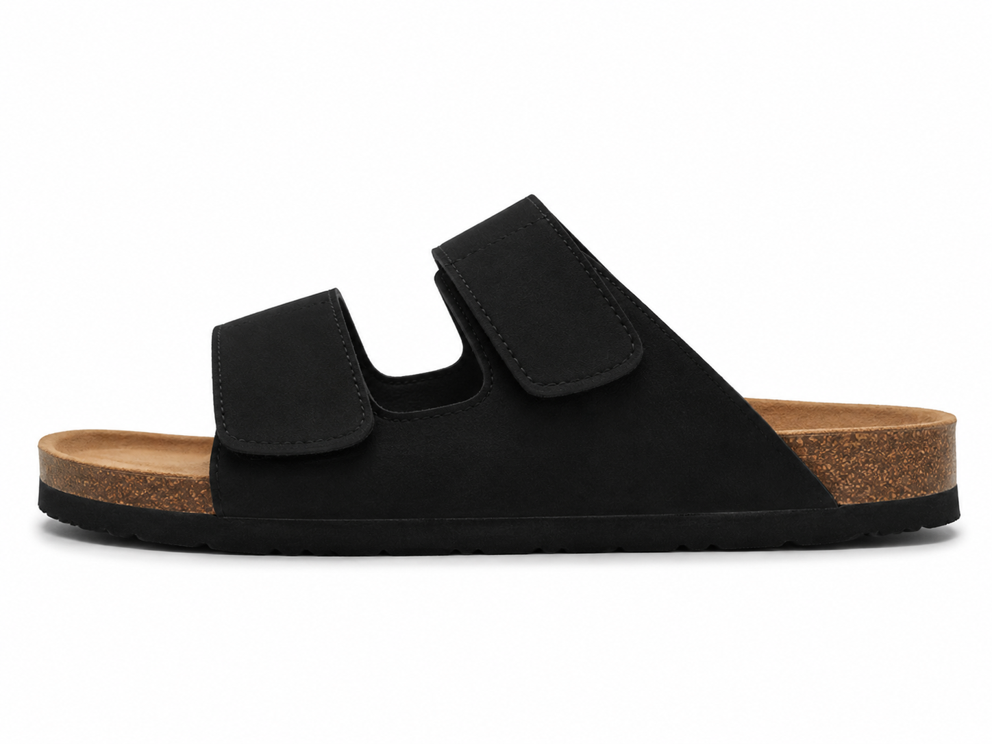 Men's Double Strap Open Toe Slide Sandals