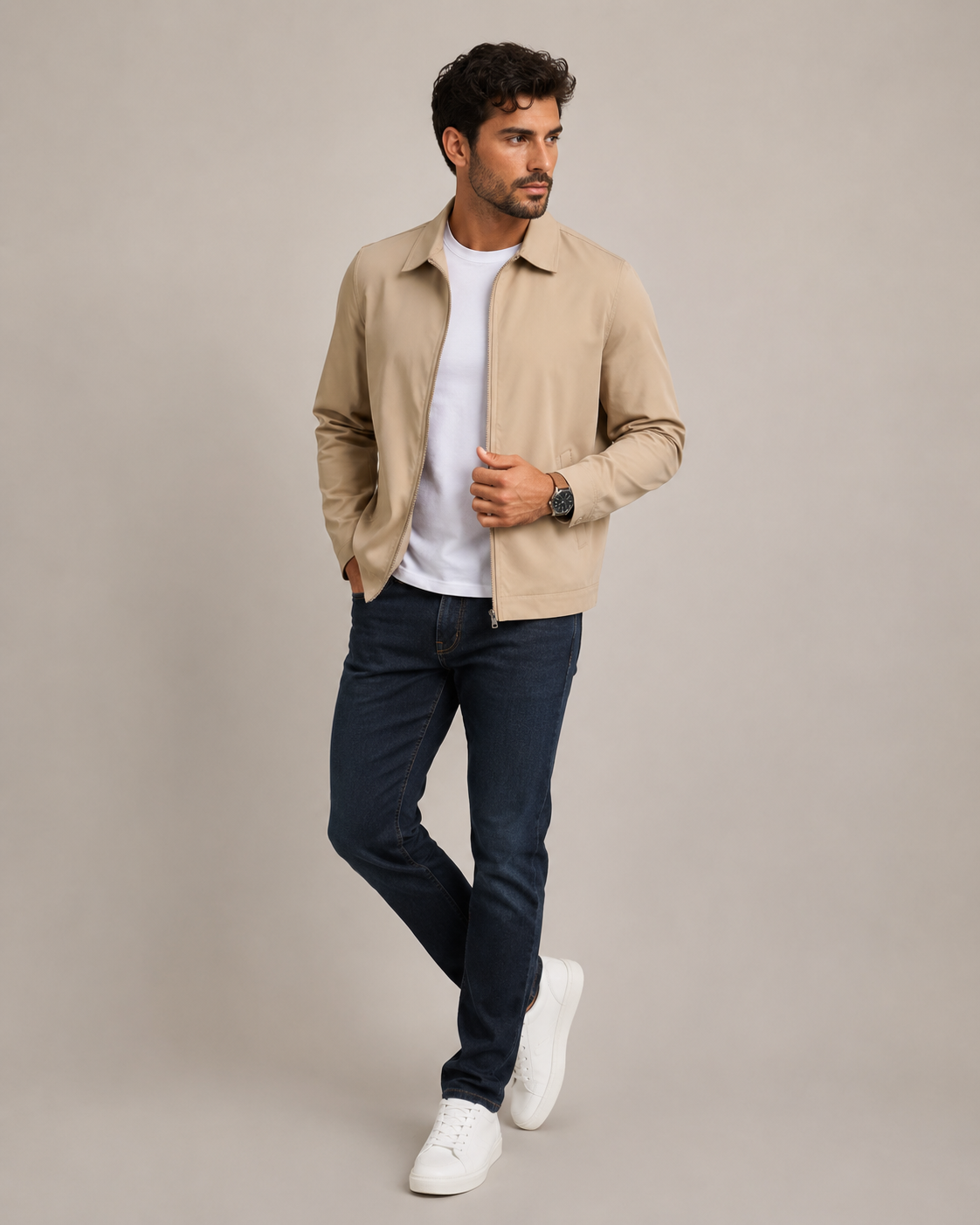 Men's Lightweight Jacket Minimalist Smart Casual Style