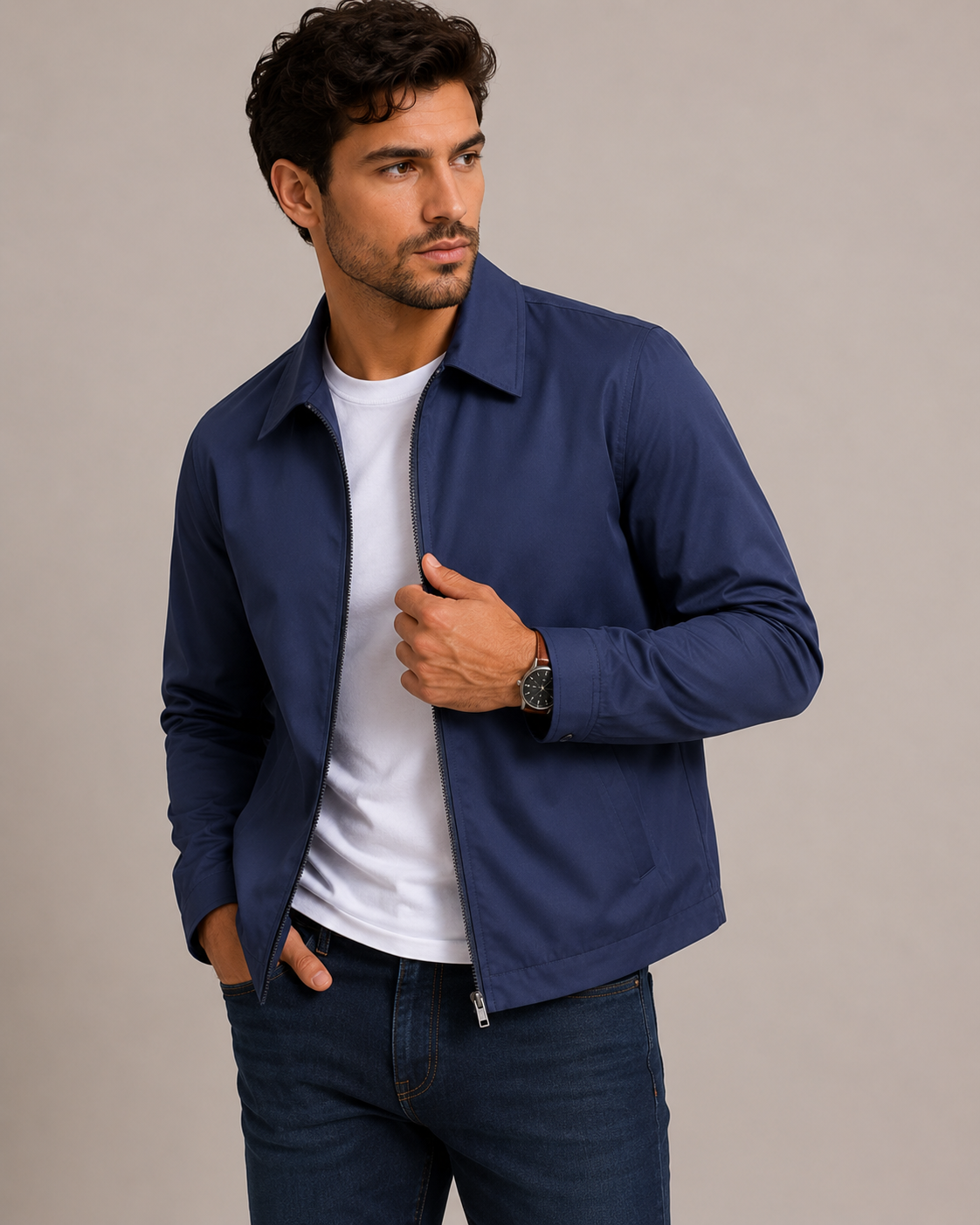 Men's Lightweight Jacket Minimalist Smart Casual Style