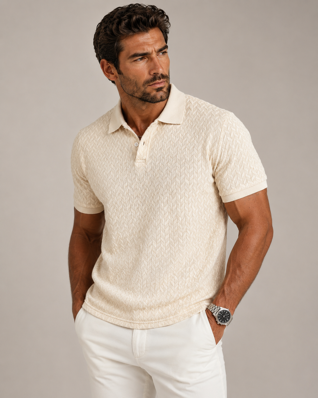 Men's Smart Casual Polo Timeless Masculine Outfit